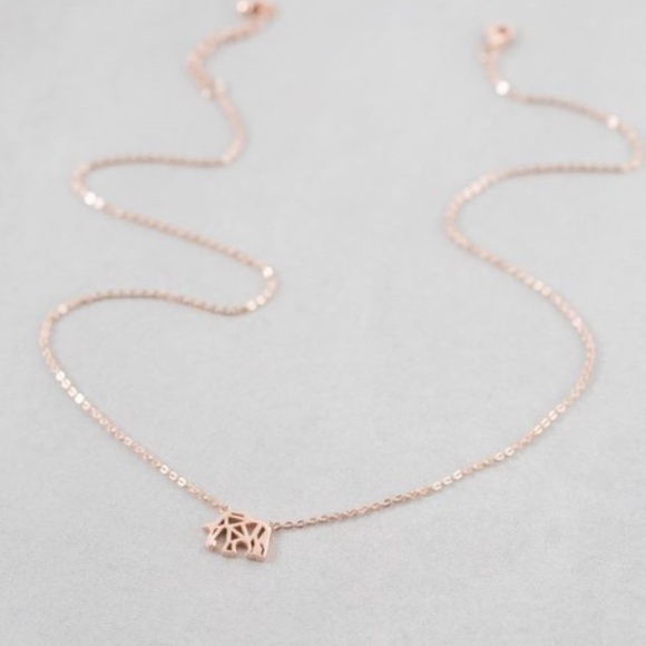 Elephant Charm Necklace 24K Gold Plated - Picture 4 of 4